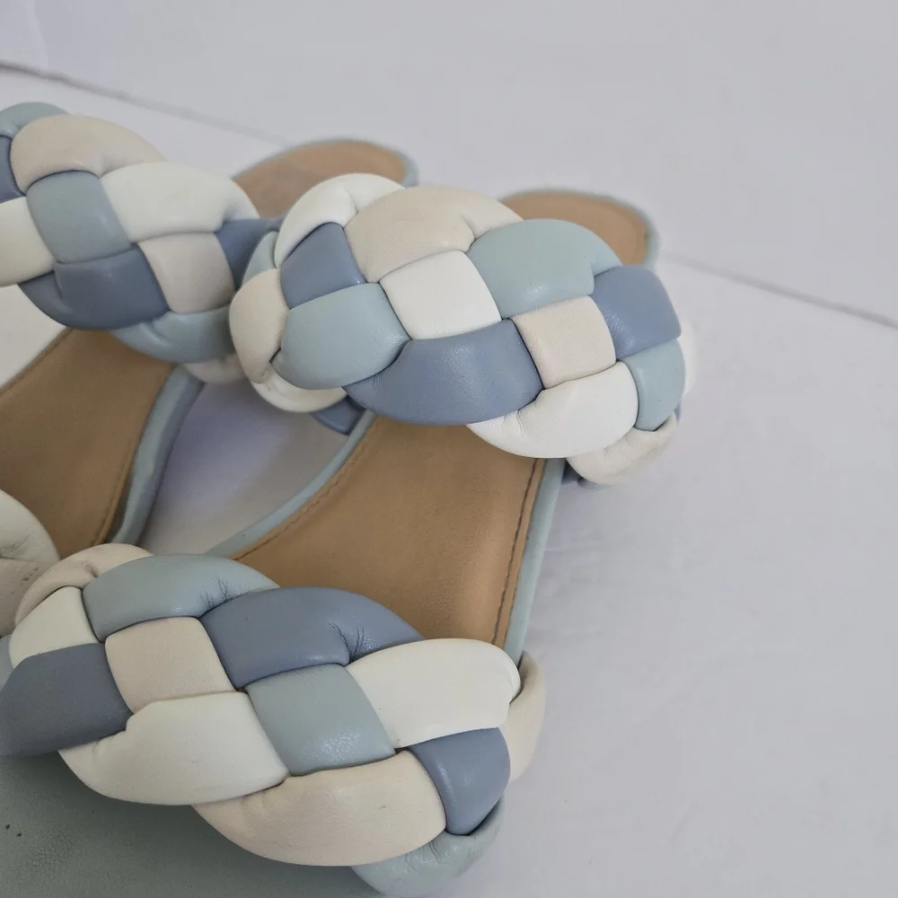 DV Dolce Vita Polly Faux Leather Slide Heeled Sandals Size 6.5